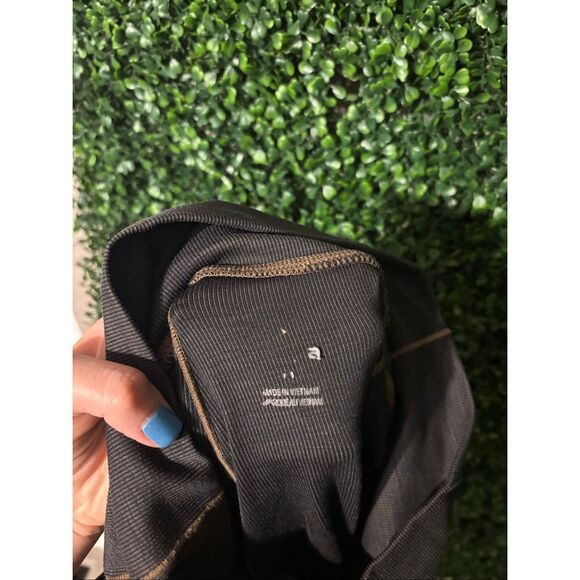 PrAna High Rise 7/8 Textured Leggings Size Medium Gray - Picture 3 of 4